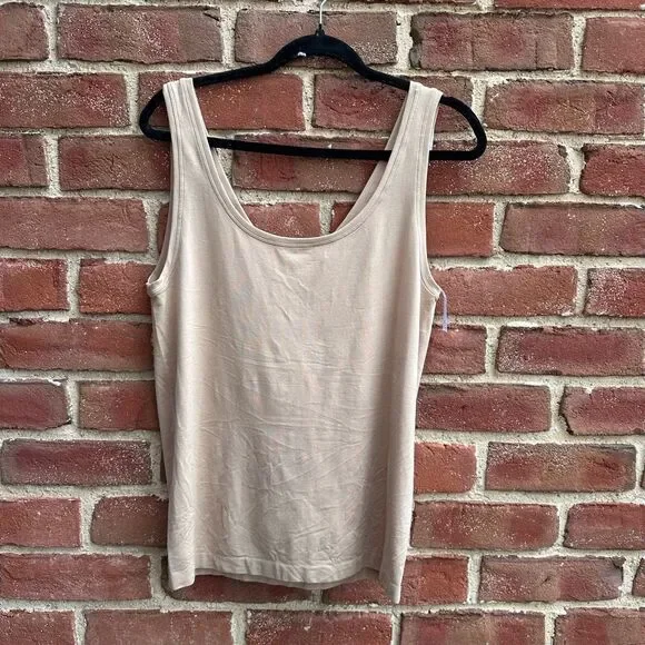 Soma Seamfree Turnaround Tank Nude Beige Women’s XXL Plus Size NWT - Picture 2 of 5